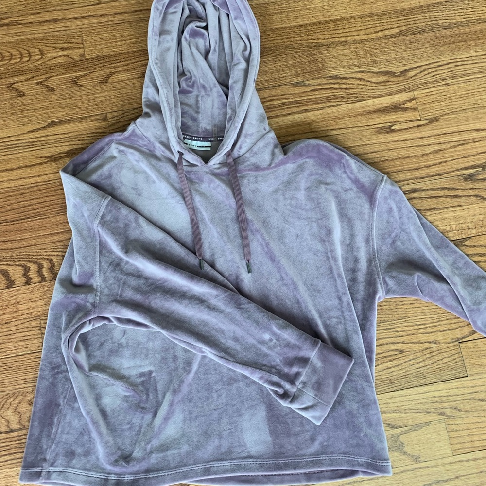 Purple velvet extremely soft and warm hoodie